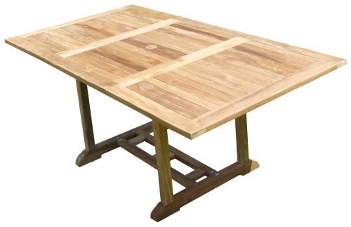 Table SUNANG Rectangle 120-180x100x75 Teck Premium