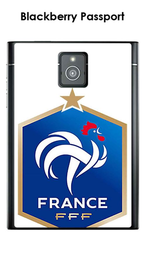 Coque Blackberry Passport design Foot France fond blanc