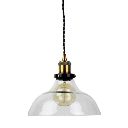 LEDKIA LIGHTING Suspension M&eacute;tal et Verre Springsteen Bronze