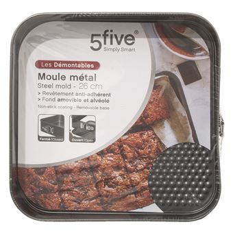 1 Sur Moule A Gateau Demontable Carre Cote 26 Cm Plat Moule Achat Prix Fnac