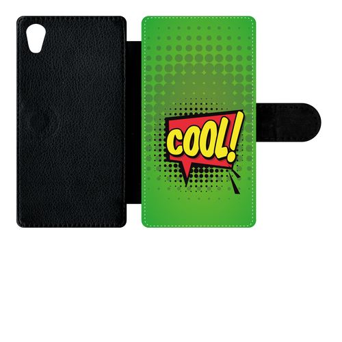 Etui À Rabat Sony Xperia M4 Aqua Cool Fond Vert
