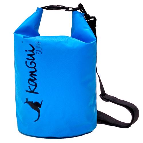 Kangui - Sac étanche 10L - Bleu + sangle - Activités de plein air et sports aquatiques