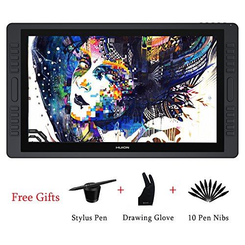 HUION KAMVAS GT-221 Pro Tablette Dessin Graphique Professionnelle à Stylo HD IPS avec Stylo à 8192 Niveaux de sensibilité à la Press