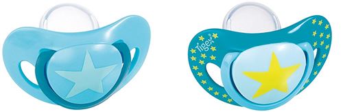 Tigex Smart 2 Sucettes Silicone Garçon Etoile taille 6/18 mois
