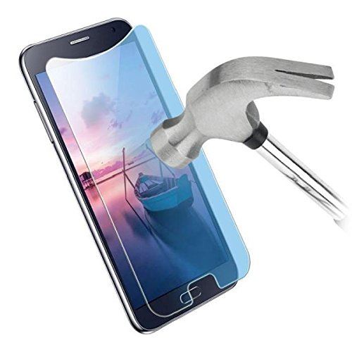 We Connect WE009UBLEU47 Protège écran en verre trempé universel 4.5 à 4.7'' Anti lumière bleue - Dureté 9H