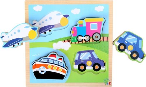 Small Foot BOIS INSERT PUZZLE DES TRANSPORTS