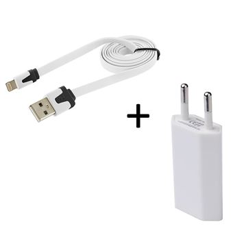 Cable USB Lightning Chargeur Blanc pour Apple iPAD AIR 1 / AIR 2 - Cable  Port USB Data Chargeur Synchronisation Transfert Donnees Mesure 1 Metre  Phonillico® - Chargeur pour téléphone mobile - Achat & prix