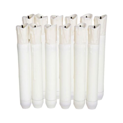 Homemory 12PCS LED à piles sans flamme Bougies lumières conicité_Kiliaadk220