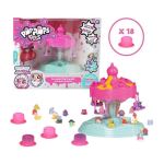 POPPOPS - Carrousel Poptropolis - 1 carrousel, 18 bulles de slime rose a éclater & 6 figurines surprises a collectionner