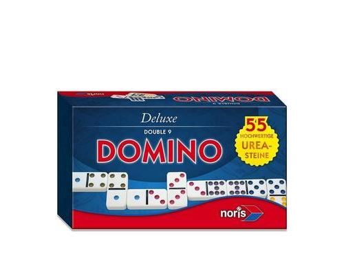 Deluxe - 606108003 - Jeu classique - Double 9 Domino: Jeux et Jouets