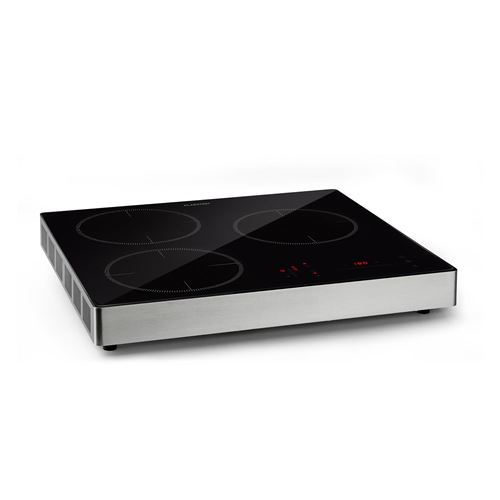 Klarstein Trinity Cook Hybrid - Table De Cuisson Á Induction Pose Libre , 3 Zones , 9 Niveaux De Puissance , 3400W Max. - Noir