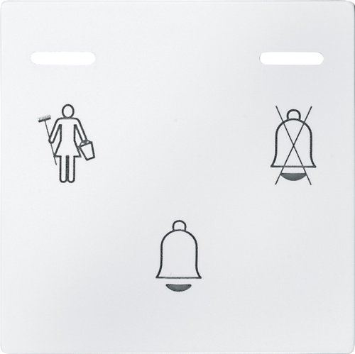 Merten 587619 Sonnette avec LED Afficher, blanc polaire, System M