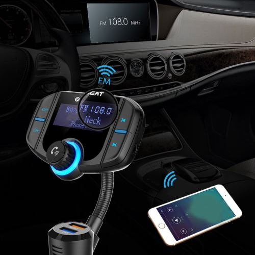 Sans fil Bluetooth de voiture USB Chargeur Transmetteur FM Radio Adaptateur Lecteur MP3_onaeatza70