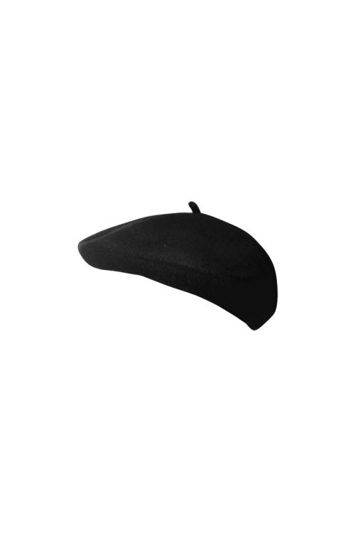 Beret francais noir en laine qualite superieure