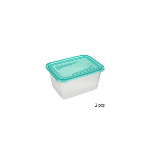 Lot de 2 boîtes de conservation - 2L - Bleu