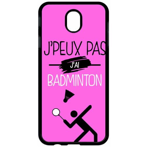 Coque samsung galaxy j7 2017 (j730) j peux pas j ai badminton 9