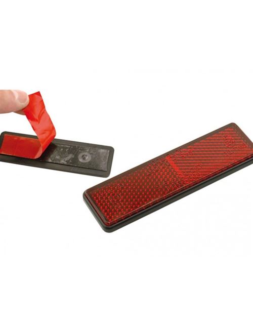 Catadioptre V PARTS rectangulaire 91x25mm rouge