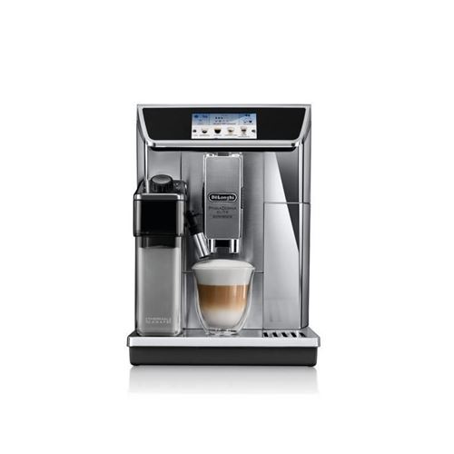 De'Longhi PrimaDonna Elite ECAM650.85.MS - Machine à café automatique avec buse vapeur "Cappuccino" - 19 bar - acier inoxydable