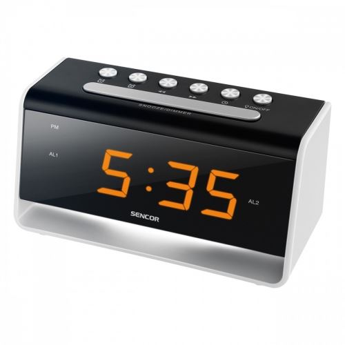 Sencor sdc 4400 w hodiny s budíkem +led