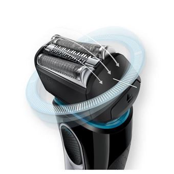 BRAUN SERIES 5-5145 S WET+DRY Rasoir electrique - Noir/bleu/chrome