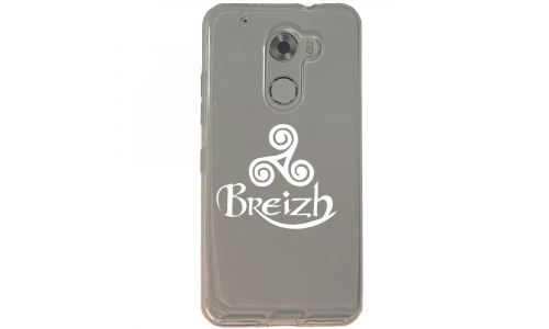 Coque souple pour Altice S61 avec impression Motifs Triskel Celte blanc