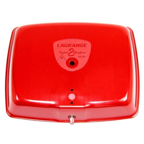 Capot rouge pour gaufrier super 2 gaufres lagrange - d851227