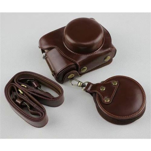 Etui en PU demi-sac de l appareil café pour votre Olympus E-PL9 EPL9