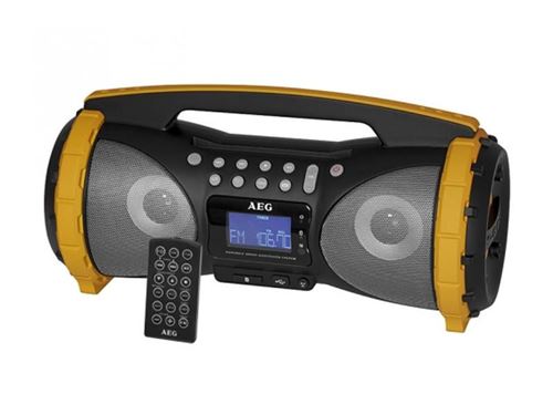 Radio stéréo Soundbox SR 4367 BT AEG AUS/BT/USB Gris/Jaune