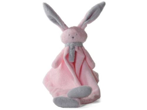 Dimpel - Nina doudou lapin - rose et gris-clair