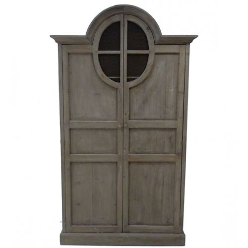 Grande Armoire à 2 Portes Meuble de Rangement Bibliothèque Dressing Etagère en Bois 45x110x191cm
