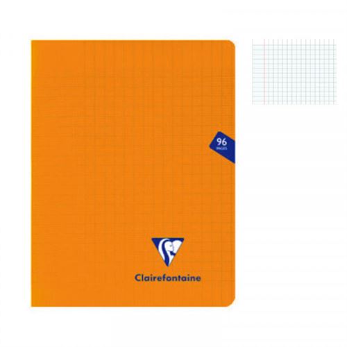 Cahier petit format Clairefontaine Mimesys 17 x 22 cm 96 pages Orange