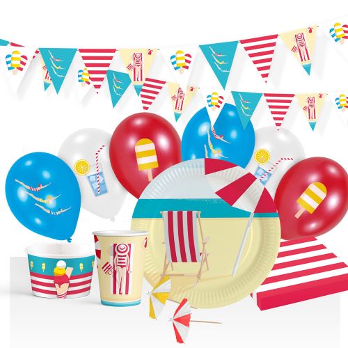 Amscan set de fête papier d'été 68-pièces