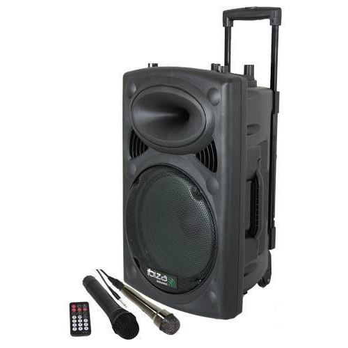 Enceinte Ibiza Port 8 Uhf Bt - Noir - 400w