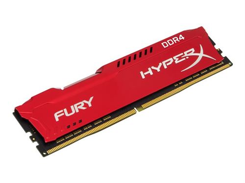 HyperX FURY Red 16GB DDR4 3400 MHz 16Go DDR4 3400MHz module de mémoire - Modules de mémoire (16 Go, 1 x 16 Go, DDR4, 3400 MHz, 288-pin DIMM, Rouge)