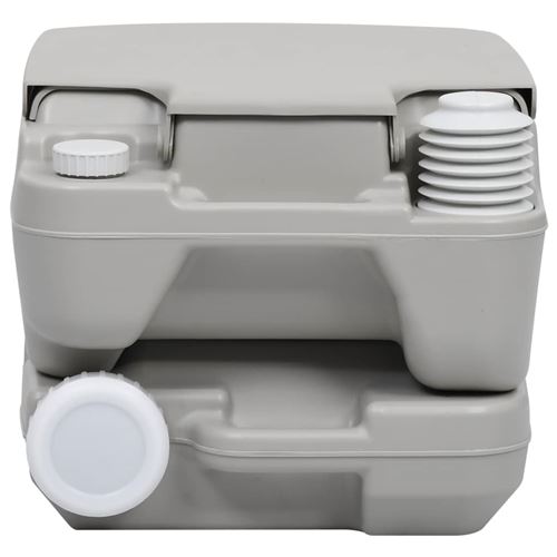 toilette portable giantex gris 36 x 42 x 43 cm avec réservoir de 20L  amovible et poignée ergonomique, pour camping, voyage, bateau - Accessoires  salles de bain et WC - Achat & prix