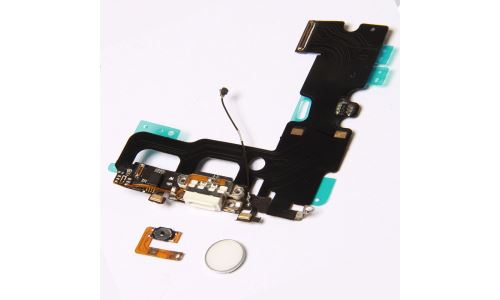 Nappe flex réparation fonction Home pour iPhone 7 blanc