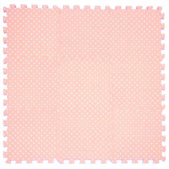 Littletom Tapis De Jeu Doux Pour Bebe Dalles Puzzle En Mousse Rose Points Autres Achat Prix Fnac