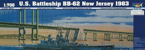 Schlachtschiff Uss New Jersey Bb-62 1983 - 1:700e - Trumpeter