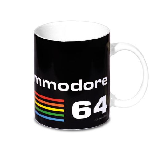Commodore 64 Tasse weiß,bedruckt,aus Keramik,ko