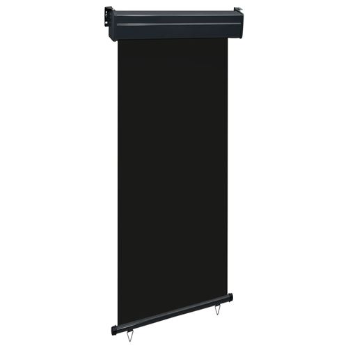 vidaXL Auvent latéral de balcon 80x250 cm Noir