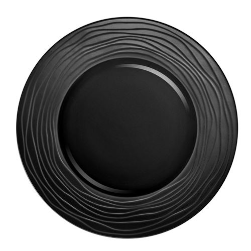 Escale Noir - Coffret 3 assiettes de présentation