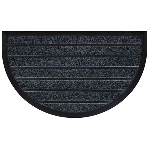 Paris Prix Gris Tapis D'entrée Demi-Lune "Marco" 45X75cm