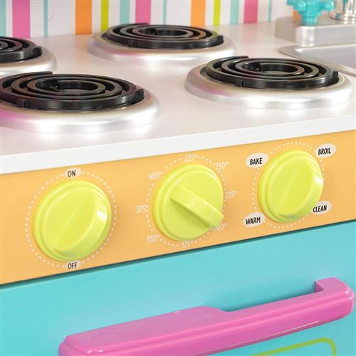 Kidkraft Deluxe Big Bright Kitchen Couleur Vive Cuisine Achat Prix Fnac