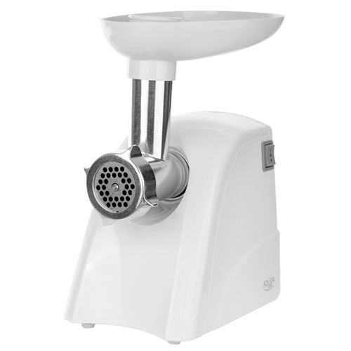 Hachoir &agrave; Viande Electrique avec Alimentation en Saucisses 3 Disques de Coupe,, AD4803, 2000, Blanc