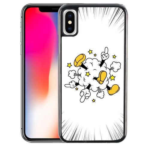 Coque pour iPhone XS mickey bagarre