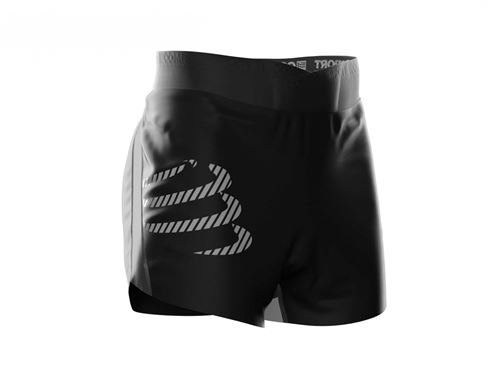 Compressport culotte de course Overshort noir pour homme