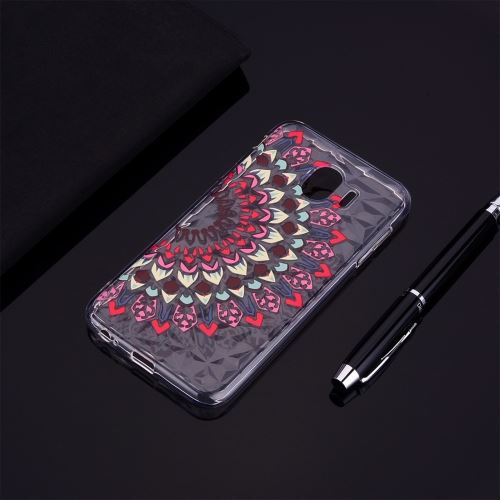 Galaxy J6 (2018) Coque Protection Tpu Mandala Fleurs Bijoux Incrusté Als90623