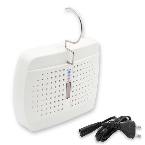 Déshumidificateur Cristaux Gel - Electrique et Rechargeable - Petite Taille - Pour Penderie ou Petites Pièces