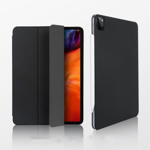 Etui en PU absorbant automatiquement élégant noir pour votre Apple iPad Pro 12.9 pouces (2020)