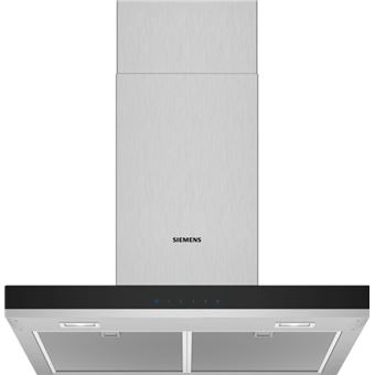 Siemens iQ300 LC66BHM50 - Hotte - hotte décorative - largeur : 60 cm - profondeur : 50 cm - extraction et recirculation (avec kit de recirculation supplémentaire) - acier inoxydable - 1